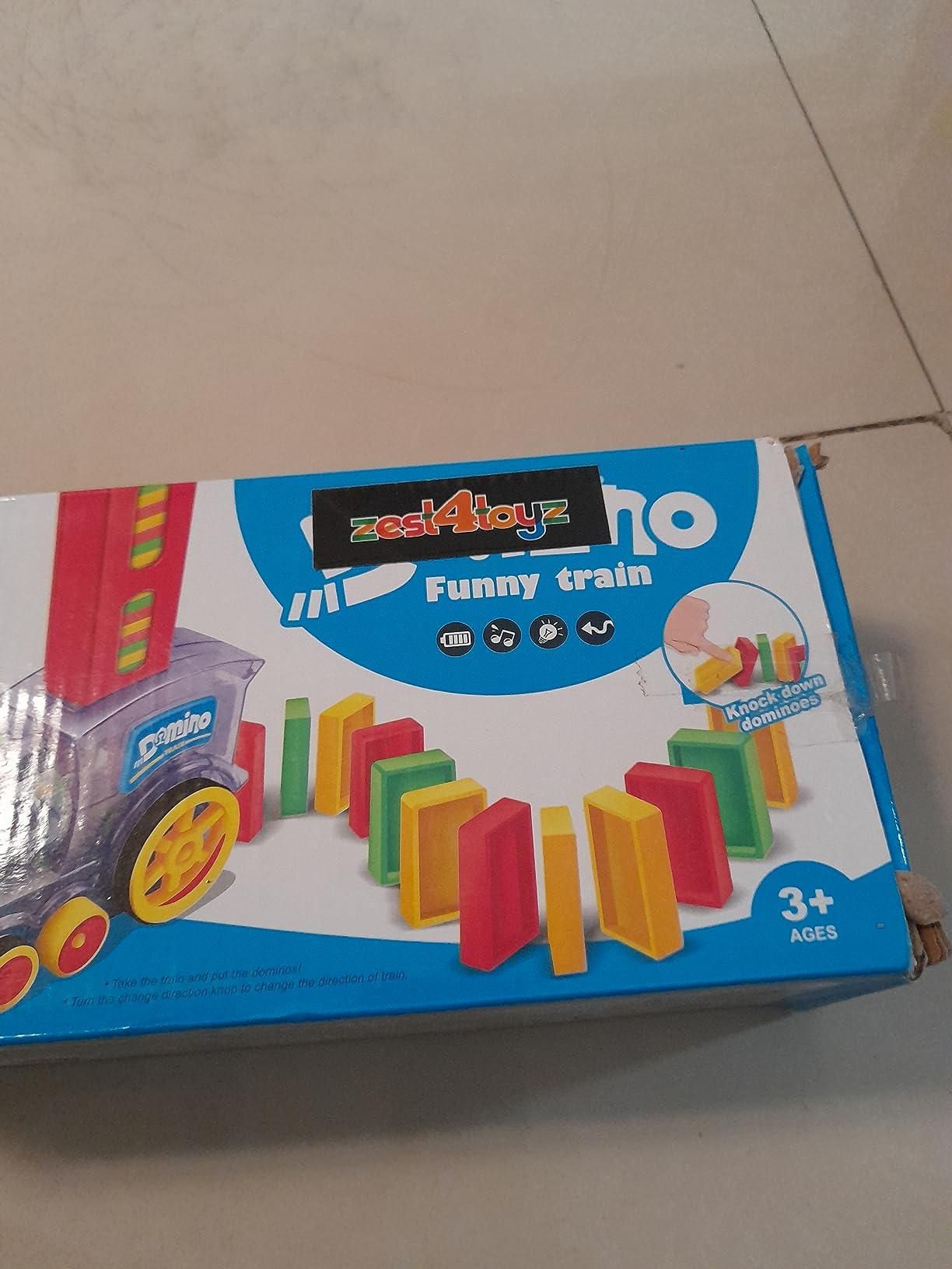 Train Toy Domino Set for Kids - BPA-Free Plastic with Sound Effects