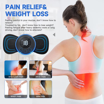 Mini Massager with 8 Modes and 19 Strength Levels | Rechargeable Electric Massager