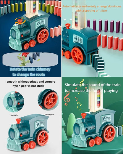 Train Toy Domino Set for Kids - BPA-Free Plastic with Sound Effects
