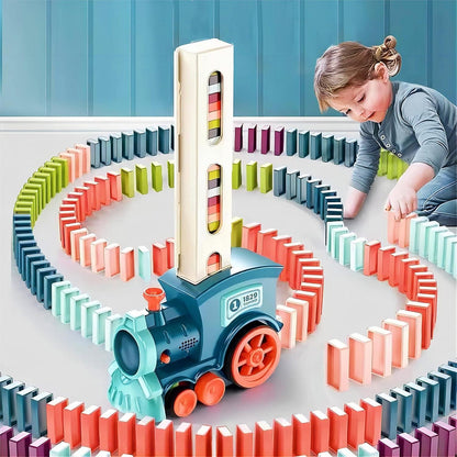 Train Toy Domino Set for Kids - BPA-Free Plastic with Sound Effects
