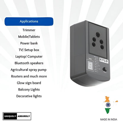 Automatic Cut Off Timer Switch Plug