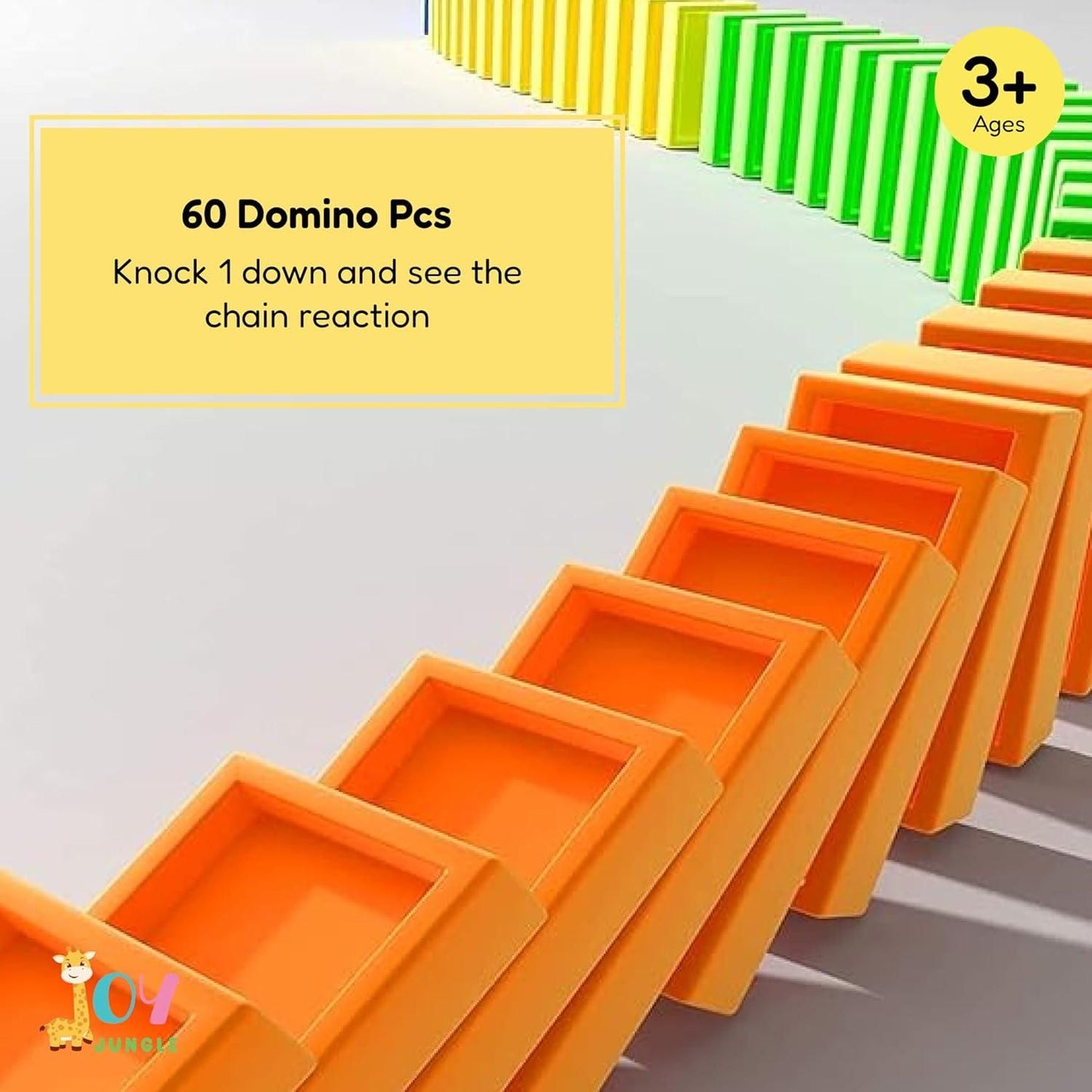Train Toy Domino Set for Kids - BPA-Free Plastic with Sound Effects