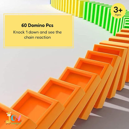 Train Toy Domino Set for Kids - BPA-Free Plastic with Sound Effects
