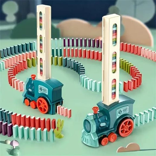Train Toy Domino Set for Kids - BPA-Free Plastic with Sound Effects
