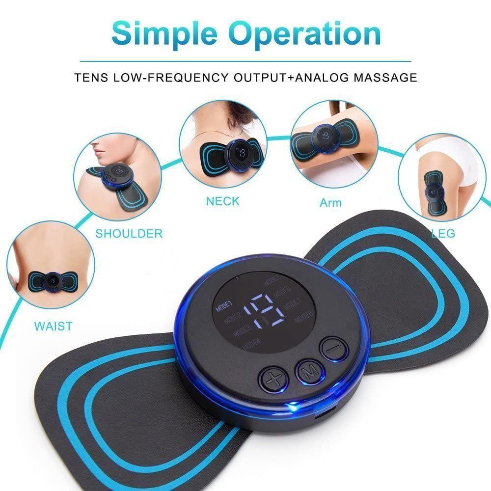 Mini Massager with 8 Modes and 19 Strength Levels | Rechargeable Electric Massager