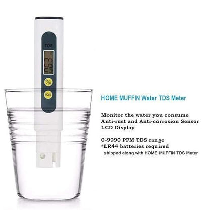 TDS Meter, Electronic Water Tester with 0-9990 PPM Measurement Range, Hand Held Digital Water Test Pen for Farming, Aquariums, Pools, Household Drinking Water