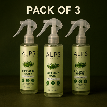 ALPS GOODNESS Rosemary Water Hair Spray for Regrowth (Pack of 3/6)